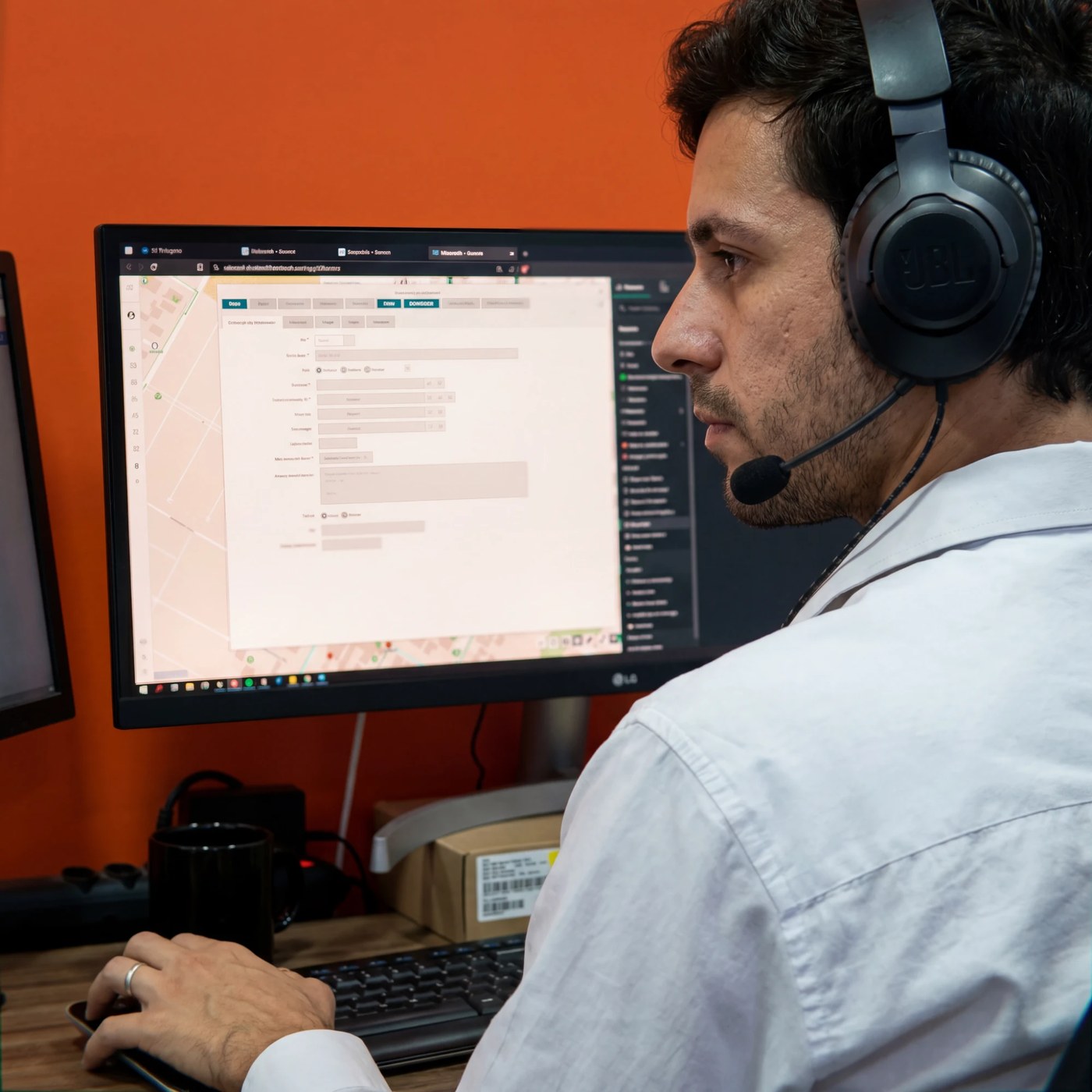 Atendimento técnico no suporte